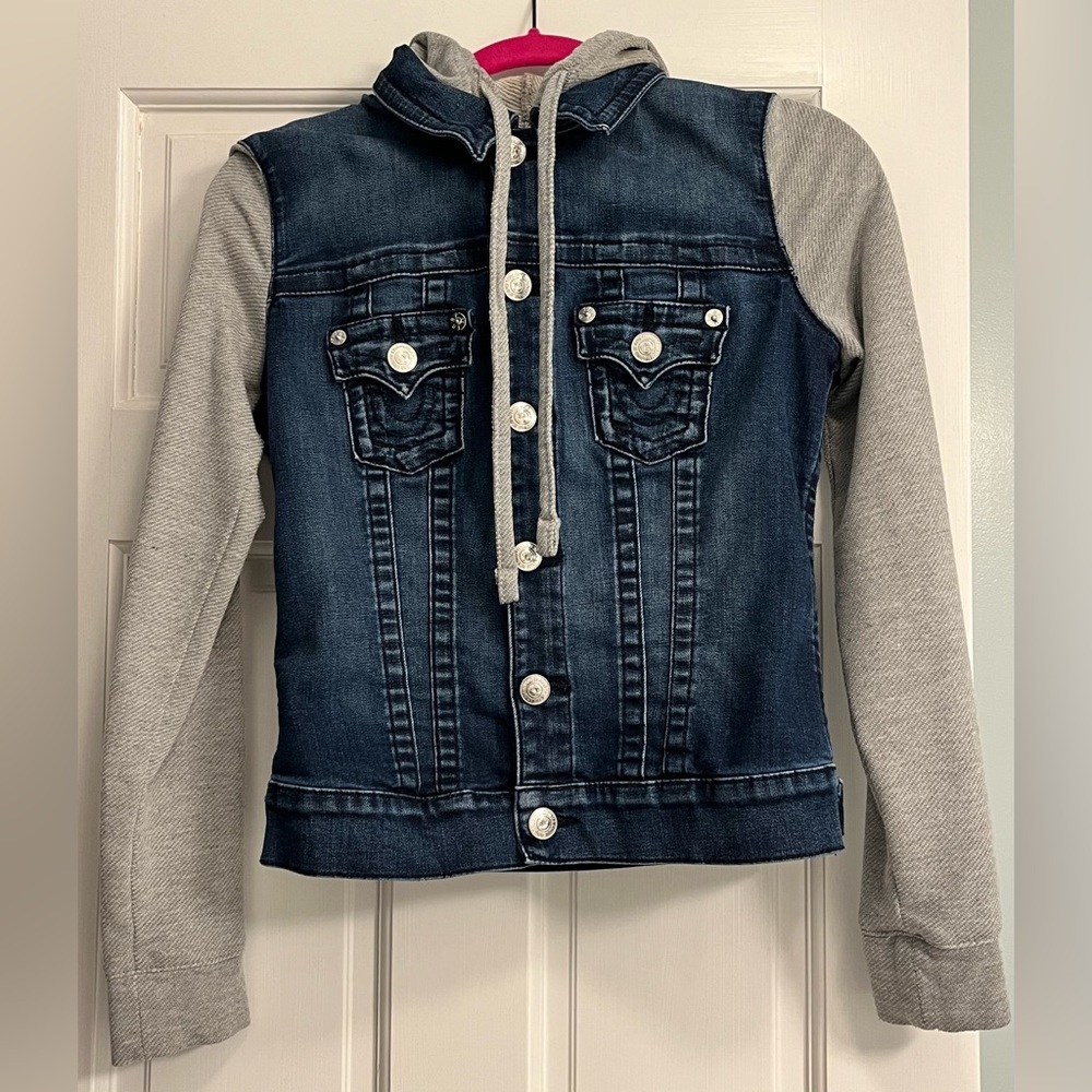 True Religion Denim Sweatshirt Jacket